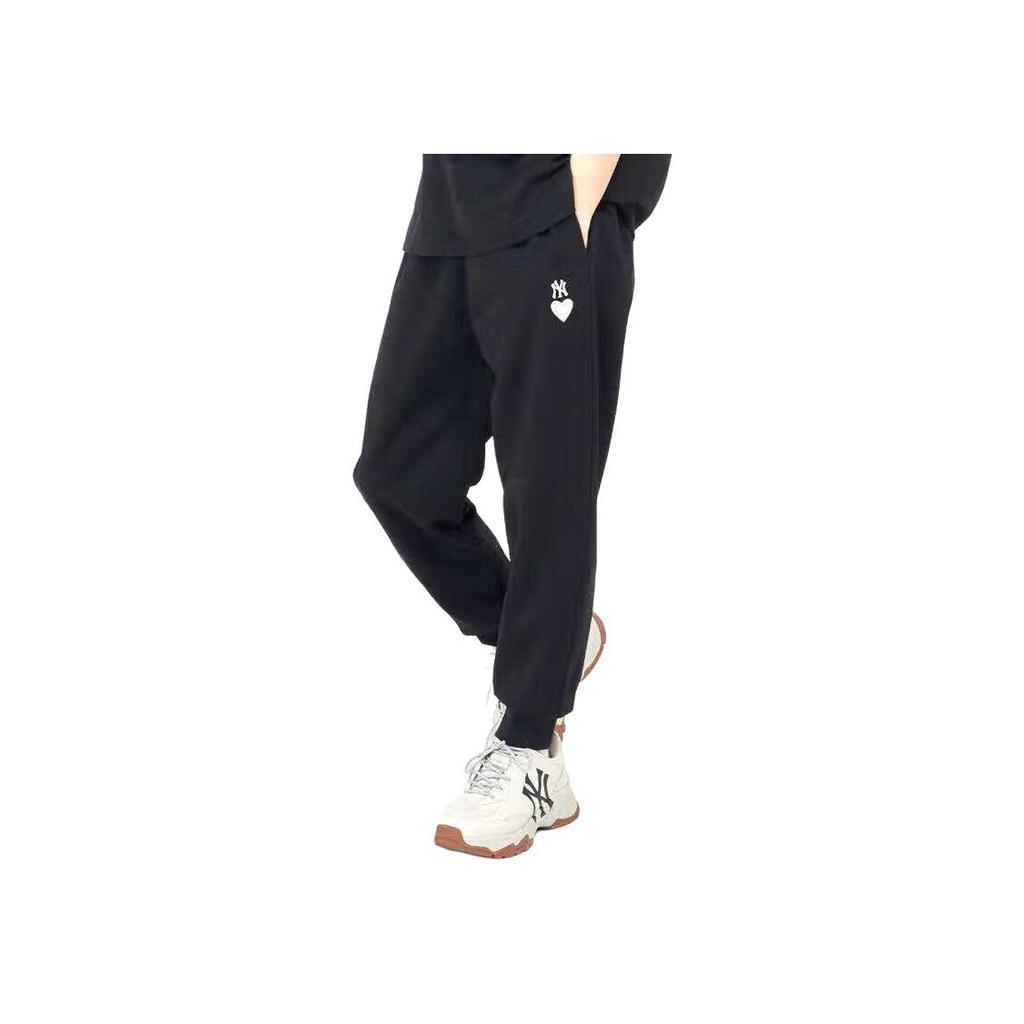 New MLB SS24 New York Yankees Knitted Sweatpants Unisex Black 3APTH0141-50BKS