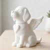 3D Printed Angel Dog Statue Smooth Surface Pet Memorial Statue  Home Desktop Decor