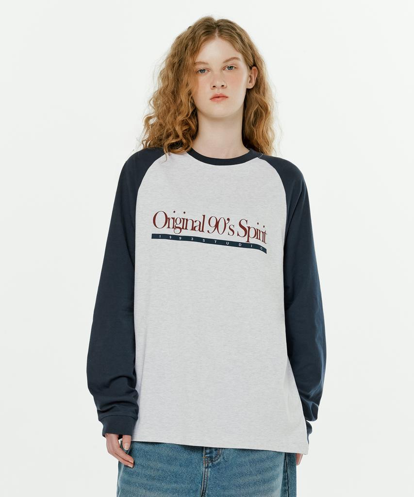 1993STUDIO Original Raglan Long Sleeve_Gray