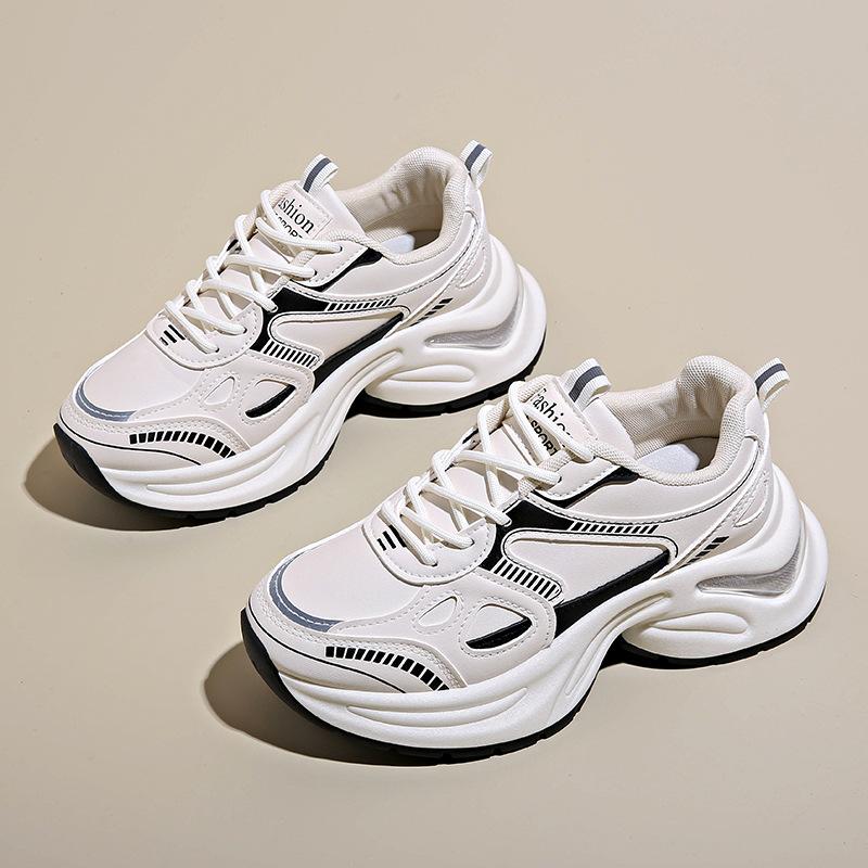 2025 summer new Korean version breathable dad shoes women ins student casual shoes women's platform running shoes women HB312