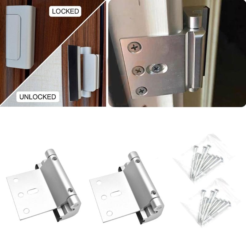 Enhances Safety Door Lock Set Heavy Duty Door Lock Child Safe Door Reinforcement Lock Upgrades for Inward Swing Door