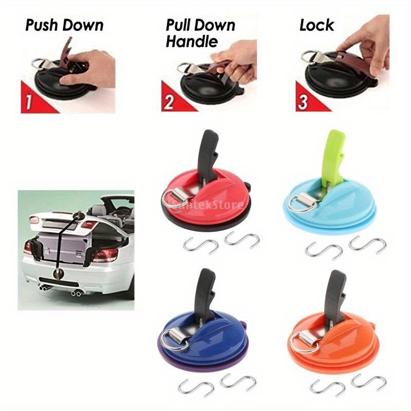 1pc PVC Outdoor Camping Canopy Suction Cup Set with Strong S Hook, Multifunctional Car Window Suction Cup for Rear Curtain Fixation
