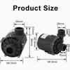 JT-55B6 DC12V 24V 7M 1500L/H Solar bürstenloser Motor Wasserzirkulation Wasserpumpe