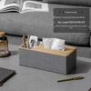 Handon Classic Fog Gray Desk Tissue Box