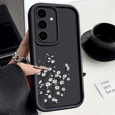 Petite Coque de Téléphone Florale Fraîche Pour Samsung S25 S24 FE S23 S22 Ultra S21 A55 A35 A54 A34 A53 A14 A17 A37 A57 Étui Pare-chocs Souple en Silicone Résistant aux Chocs