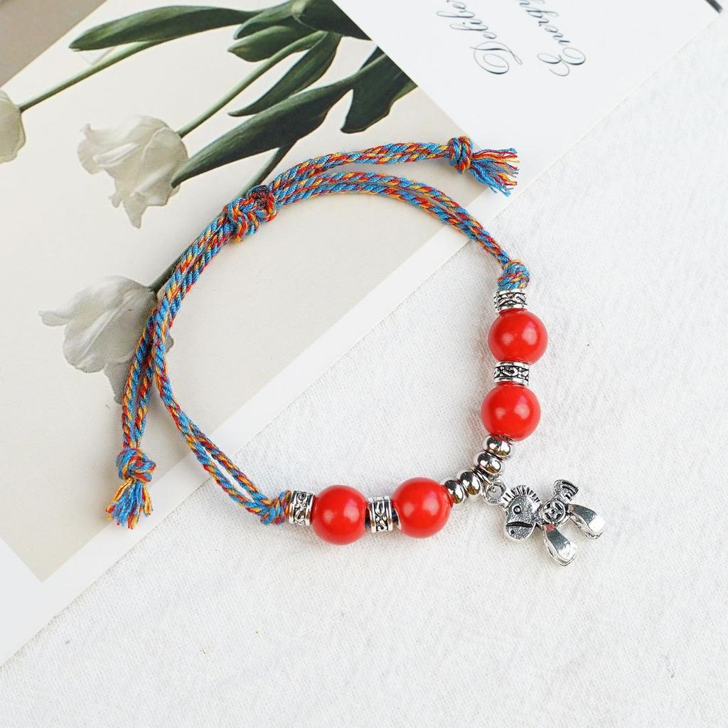 Ceramic beaded bracelet small fresh ancient style national style simple bracelet summer