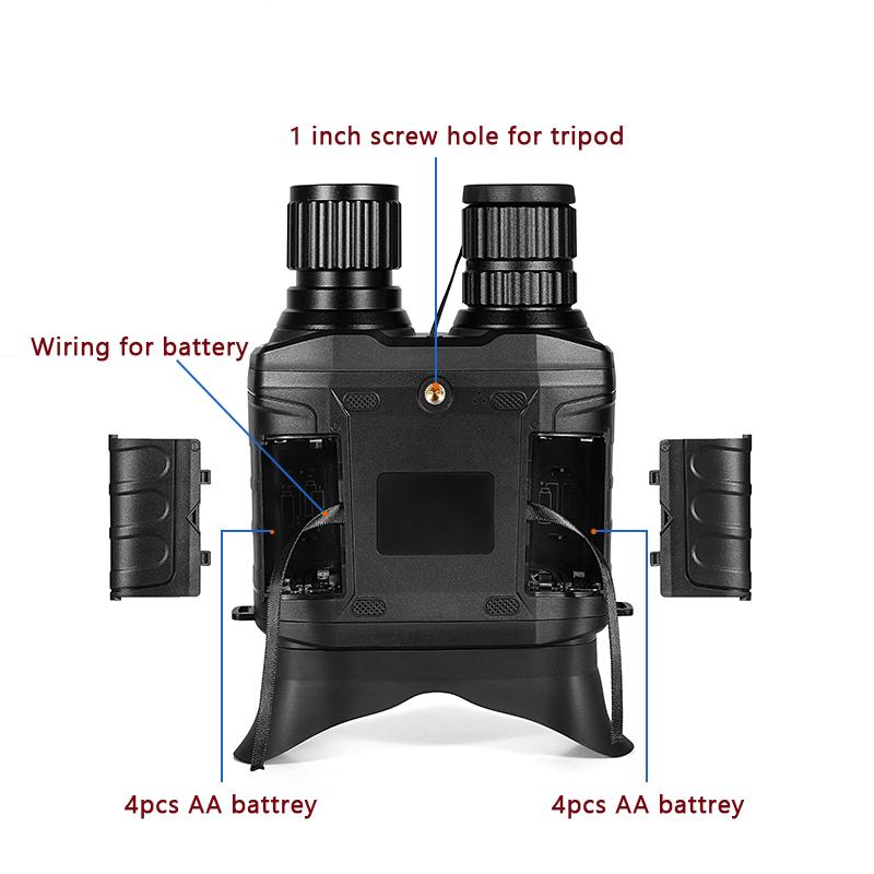 WG550B with Adjustable Focus and 300-meter Visibility 8MP 1080P Infrared Digital Night Vision Large-screen Binoculars