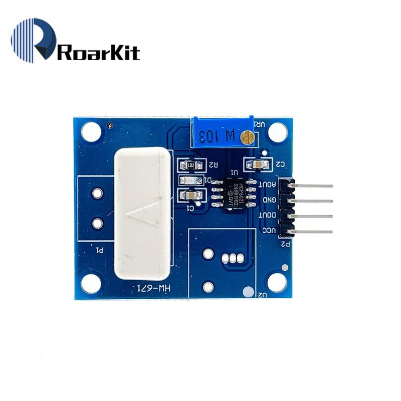 DC 5V WCS1800 Hall Current Detection Sensor Module 35A Precise With Short Circuit Overcurrent Signal Lamp A/D conversion