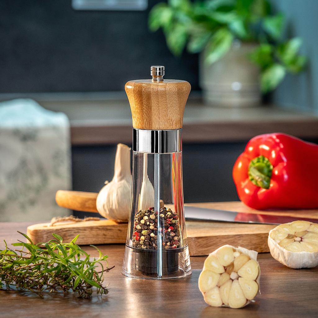 KADAX Pfeffer- und Salzmühle Kräuter Handmühle Regulierung