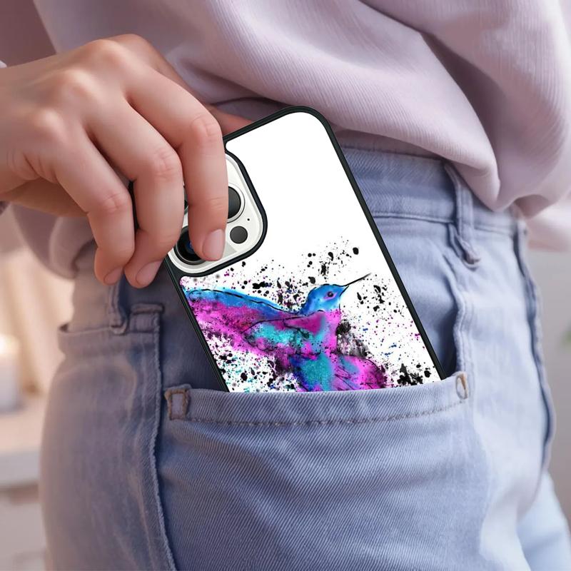 Hummingbird Phone Case For iPhone 17 Air 15 16e 14 13 Pro Max Coque 12 11 Pro Max PLUS cover