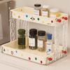 Detachable Spice Rack High-capacity Standing Seasoning Rack 2-layer Storage Rack  Kitchen