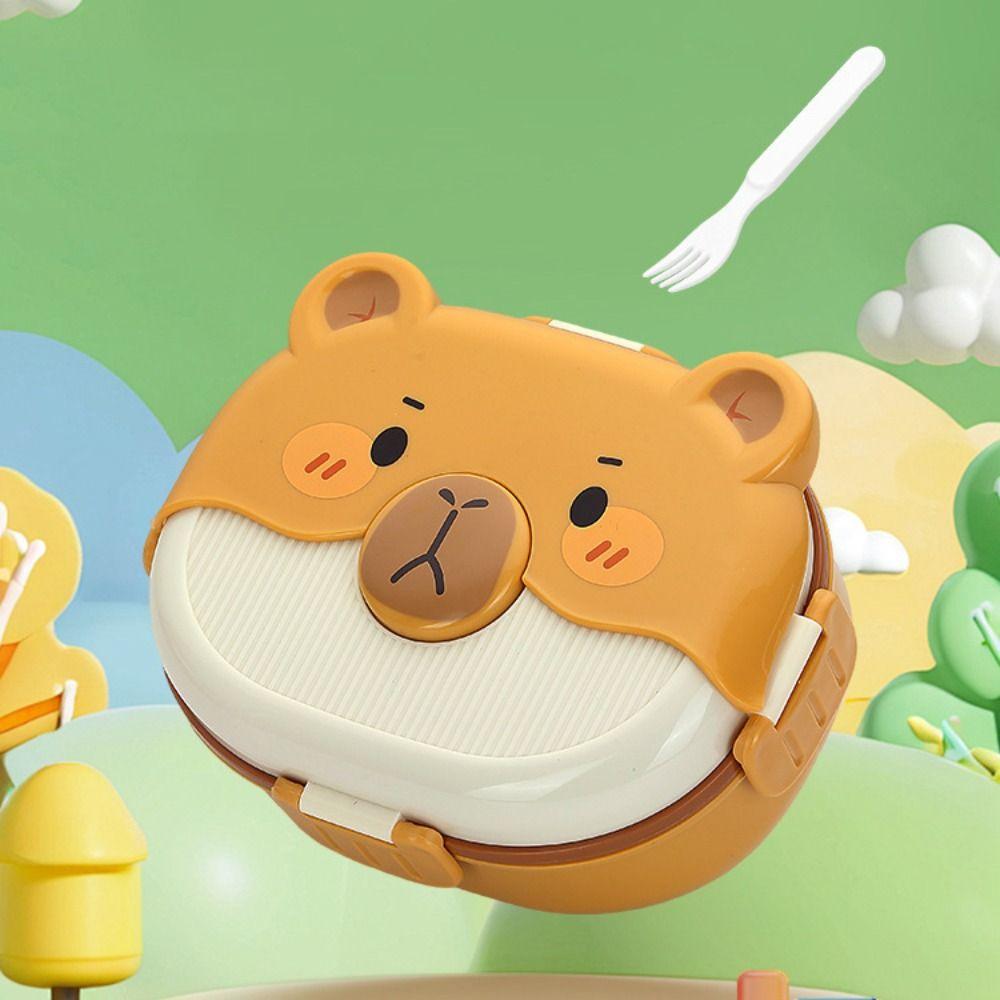 Tableware Portable Lunch Box Sealed with Compartment Food Container Leak-Proof Plastic Thermos Bowl Microwave