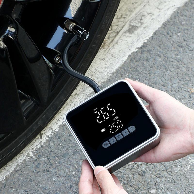 Digital Display Tire Inflator Automatic Portable Air Pump With Screen Cordless Fast Inflation Automotive Accessories