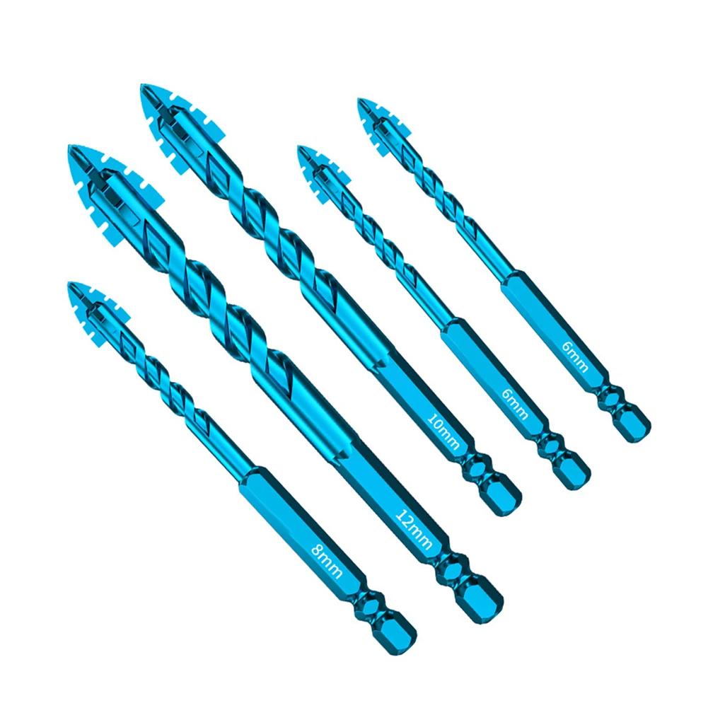 

5PCS 6/6/8/10/12mm Drill Bits Carbide Drilling For Wall Glass Wood Metal Tiles Hand Tools Tool Accessories Professional Tools China Mainland