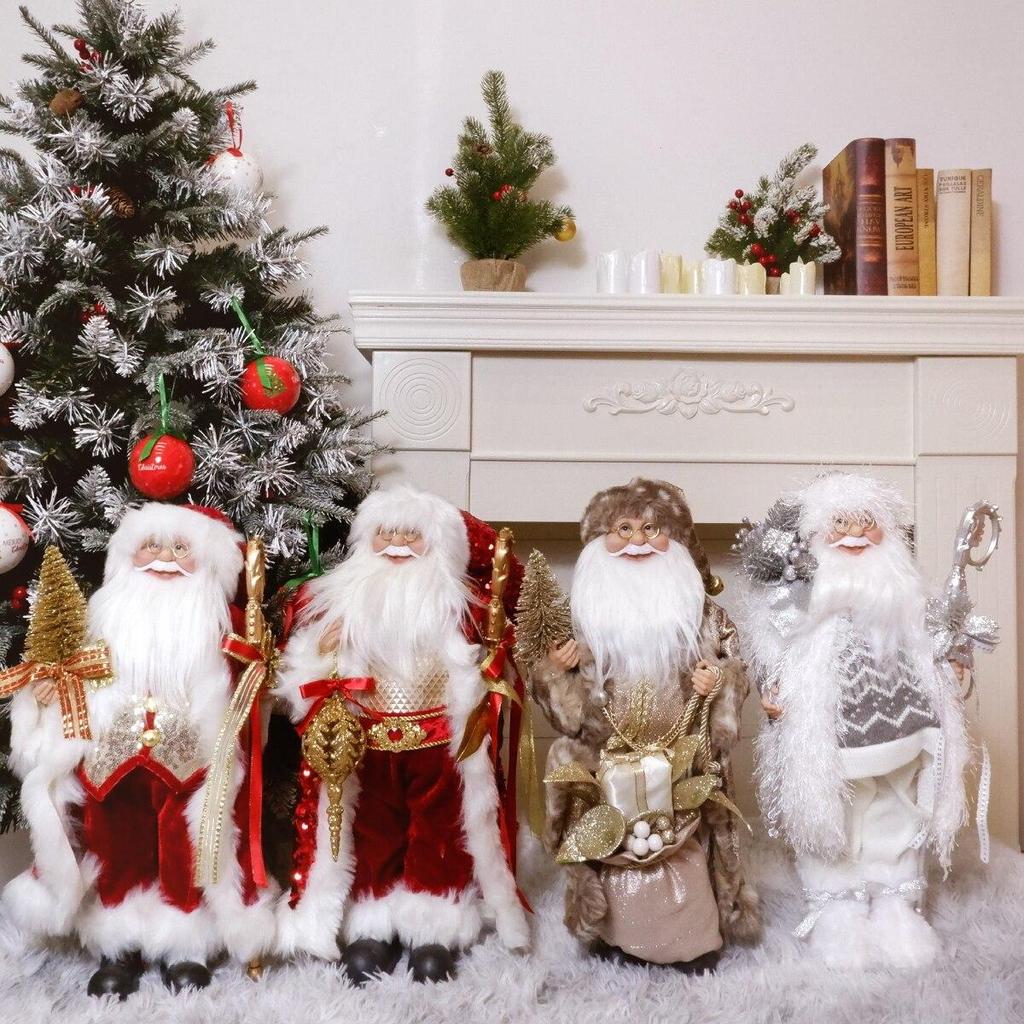 45CM Weihnachten Santa Claus Plüsch Puppen Spielzeug Hause Dekoration Ornamente Weihnachten Dekorationen Handgemachte Neujahr Dekor