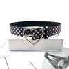 Stylish Star Embellished Heart Clasp PU Belt Decoratvie Waistband for Casual and Formal Outfits 4 Color Option