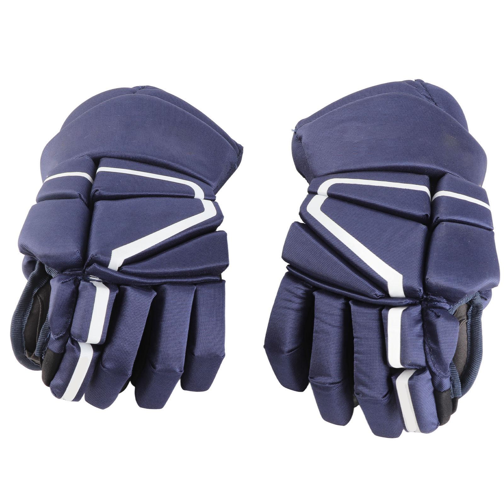 

1 Pair Navy Blue Ice Hockey Gloves Hand Protection Adult Ice Hockey Gloves for Roller Skating