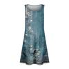 Summer Dresses For Women Beach Boho Sleeveless Printing Flowy Pocket Tshirt Tank Sundresses