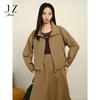 JUZUI Women's 2025 Fall Techwear Stand Collar Long Sleeve Jacket JWFQ40537