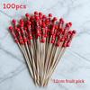 Hawaiian Tissue Paper Umbrella Fruit Stick Swizzles For Party Table Centerpieces