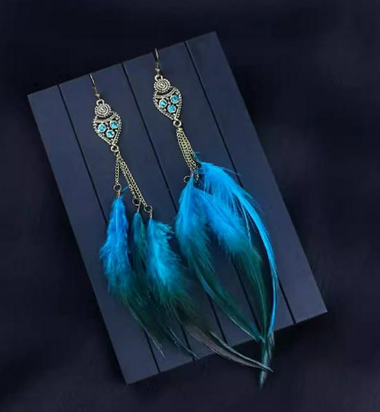 

Богемные серьги с кисточками - Ретро этнический стиль для женской универсальной, длинной европейской и американской моды