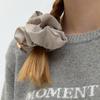 DEPOUND Heart Charm Scrunchie - Taupe