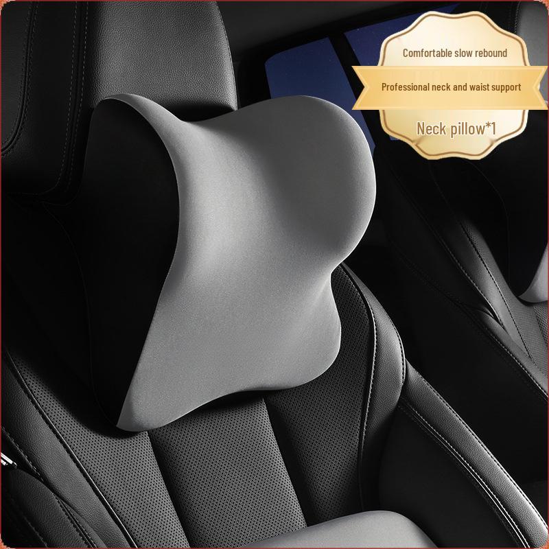 Premium Car Headrest & Lumbar Support Neck Pillow for Driver