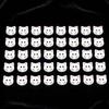 40pcs Fashionable 12mm Kitty Buttons Cute Creative Calico Cat Buttons Colorful Resin Kitten Head Buttons Cardigan Sweater