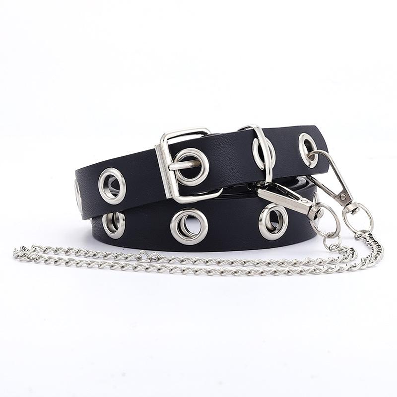 Punk Belt Woman, Wind Concave Corn Belt Woman, Decorative Chain Belt Tide