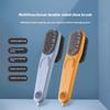 Double-Sided Shoe Brush Soft Bristled Cleaning Brush Silicone Brush Head Long Handle Brush Clothes Shoes Household Cleaner Tools