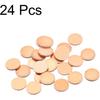 MECCANIXITY Stamping Blank Copper Round DIY Tags, 13mm/0.5" for Craft Decoration, Pack of 24