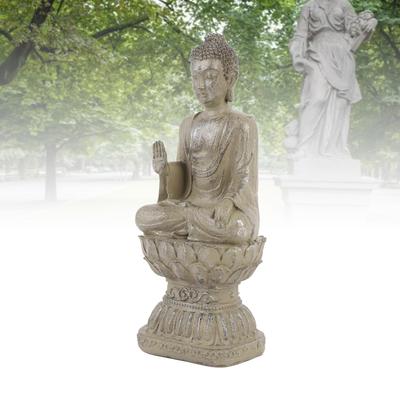 Zen Statue Home Decor Garden Decorative Figurine Vintage Ornament Living Room Porch Resin Crafts