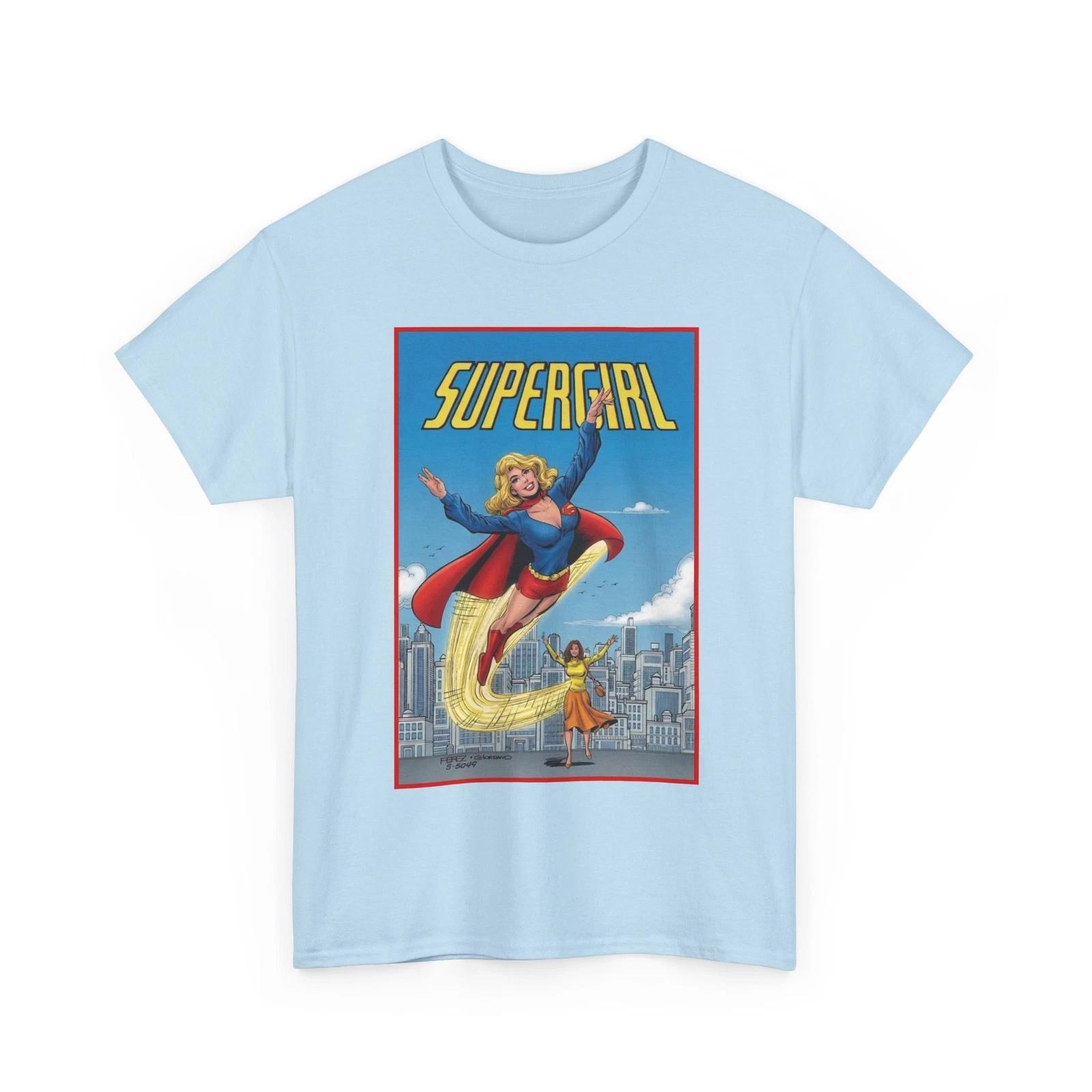 Supergirl T-Shirt DC Comics George Perez Art 2026 Movie Kara Vintage-Style Tee XL