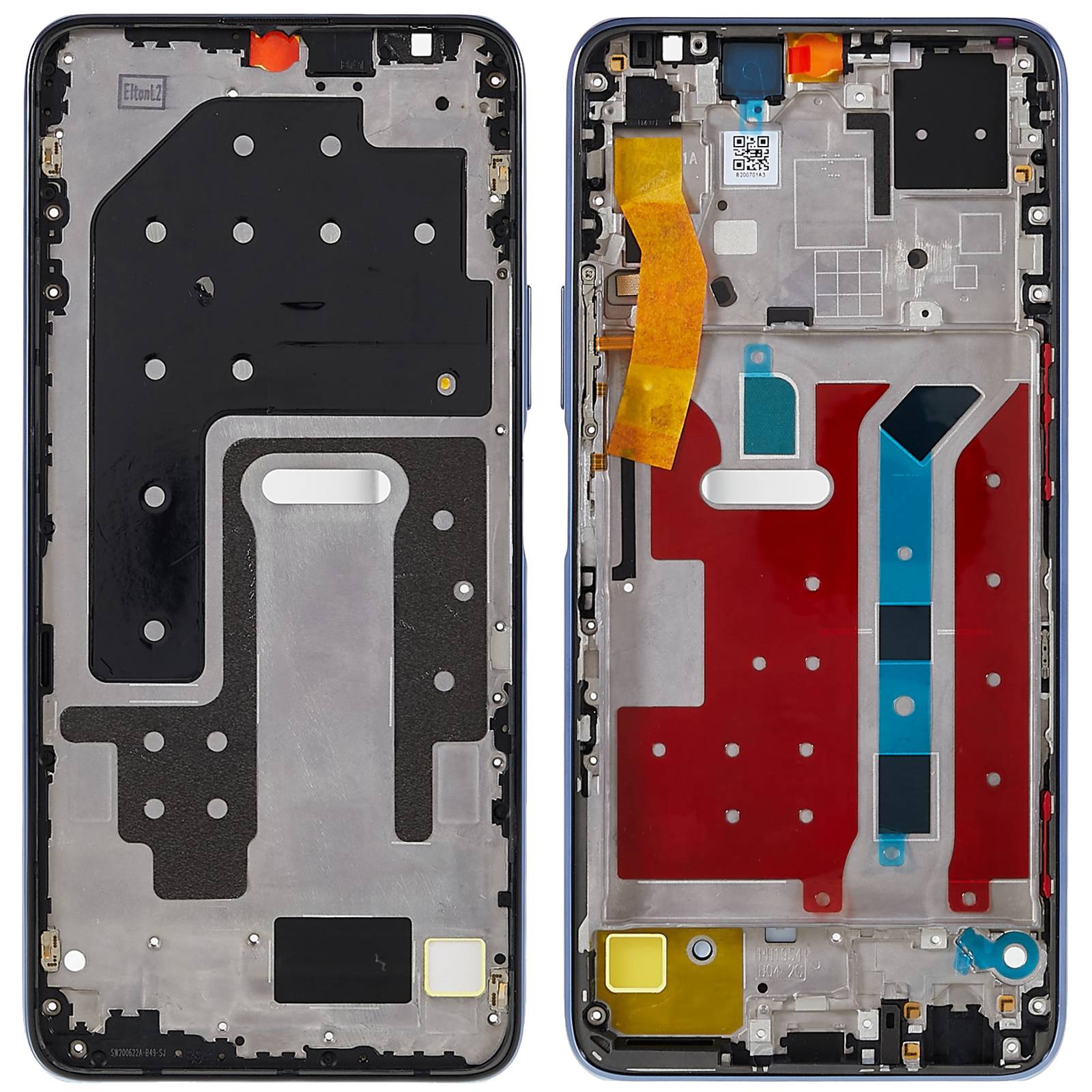 

For Huawei Enjoy Z 5G/Enjoy 20 Pro 5G/Honor 30 Youth/30 Lite OEM Front Housing Frame Repair Part (without Logo) Blue