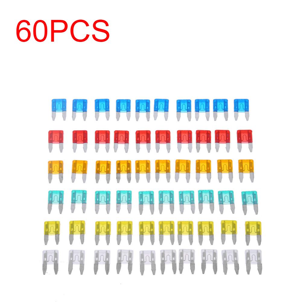 

60-300 шт 5/10/15/20/25/30A Ассорти Авто Грузовик Стандарт Мини Микро Плоские Предохранители Замена Для Автомобилей Мотоциклов Грузовиков
