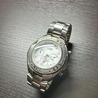 Used CASIO EDIFICE Casio Edifice Chronograph Silver Watch