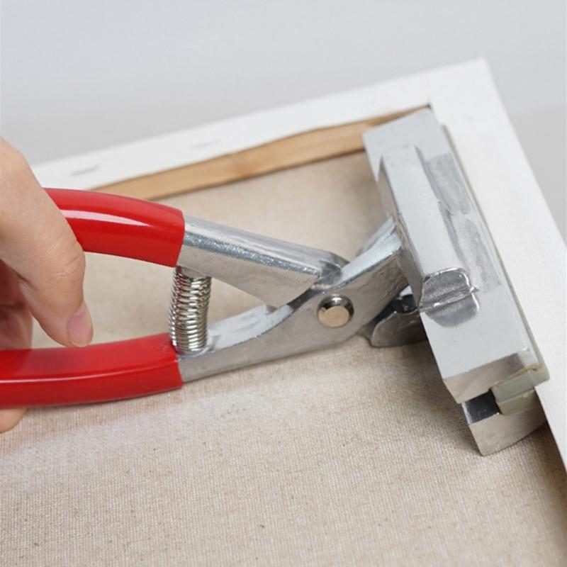 Pinze Ergonomiche per Tendere la Tela con Ganascia in Acciaio Inossidabile Adatte per Graffettatura Senza Sforzo su Telai Materiali Artistici 12cm
