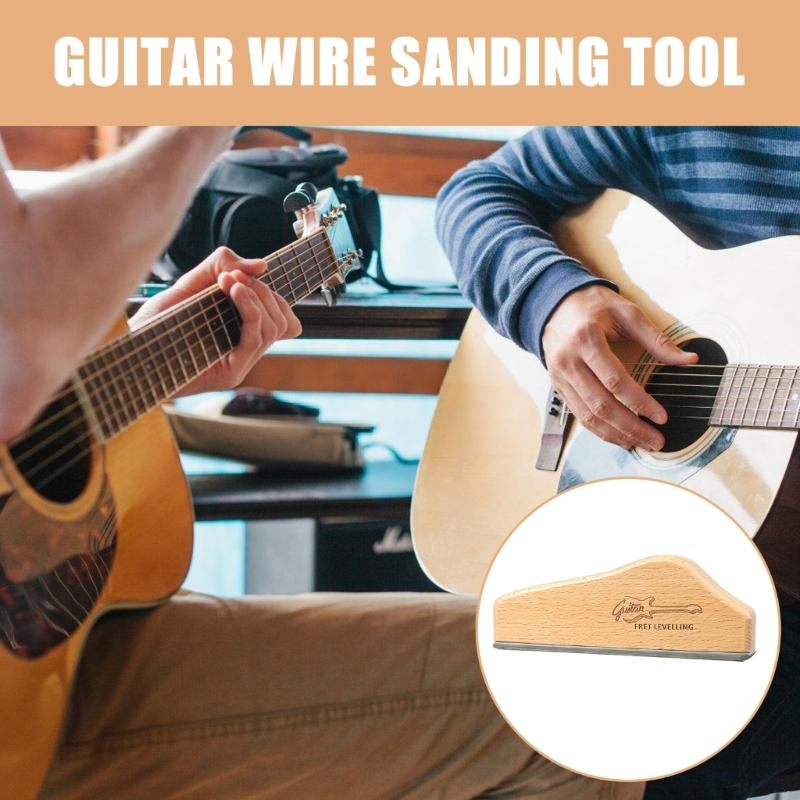 Guitar Fret Leveling Sanding Beam Bass Guitar Fret Leveler Leveling File Guitar Luthiers Tools Fretboard Sanding Block