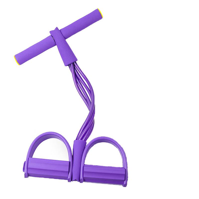 WEZHO Sit-up Foot Pedal 4-Tube Resistance Band
