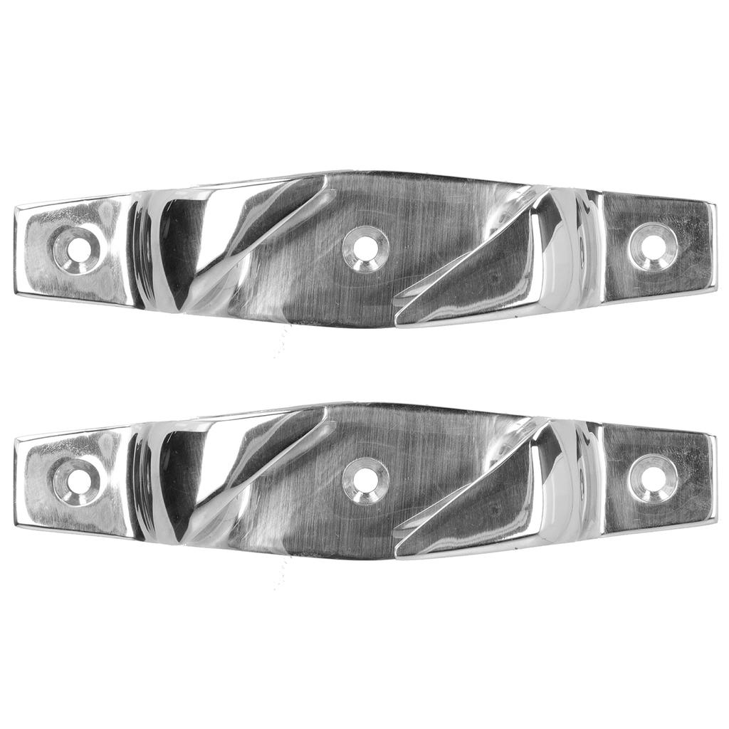 2pcs 6in Anchoring Mooring Cleats Left and Right Hollow Fair Stainless Steel Marine Boat Accessories