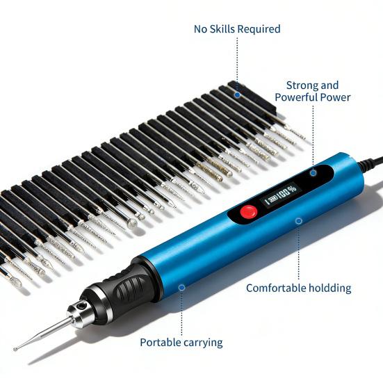 Polishing Pen Cordless Rotary Tool with Extra Long Run Time USB-C Fast Charging Digital Power Display