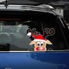 Santa & His Reindeer Car Glass Decal Vehicle Window Sticker Car Window Ornament Vehicle Accessories for Rear Window