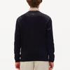 Fila Letter Print Crew Neck Long Sleeve Pullover Sweatshirt Men Sweatshirt Black F11M138254F-BK