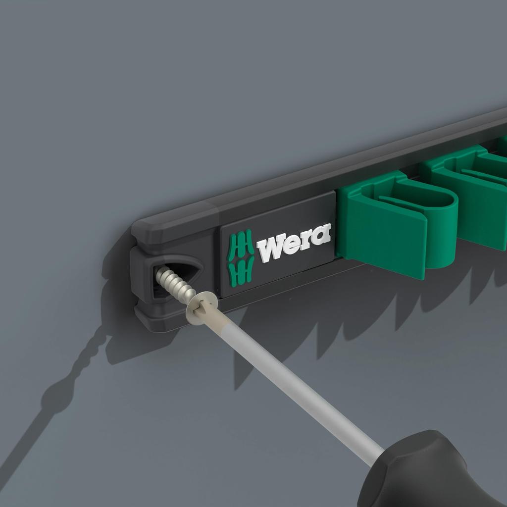 WERA Combination Wrench Set with Magnetic 020234 5-Piece Rail,