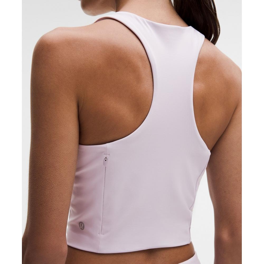 Lululemon Swift Speed Cropped Tank Top  B C Cup Faint Lavender