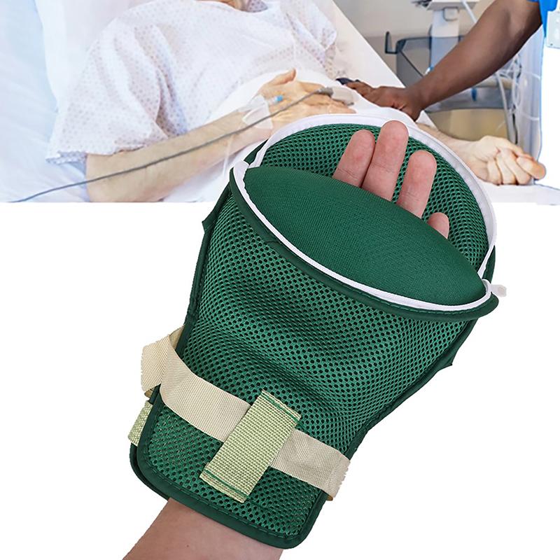 Green Medical Restraint Glove Detachable Bedridden Patient Anti Fall Hand Constraint Protector Elderly Anti Scratch Fixed Glove