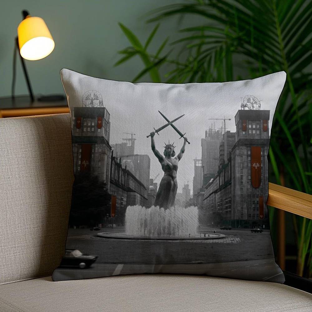 Pillow Case The H-Hunger Games Sofa Short Plush Double-sided HD Printing Room Home Office Gift Cushion Cover