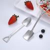 Dessert Spoon Spade Head Design Stainless Steel Ice Cream Fruit Dessert