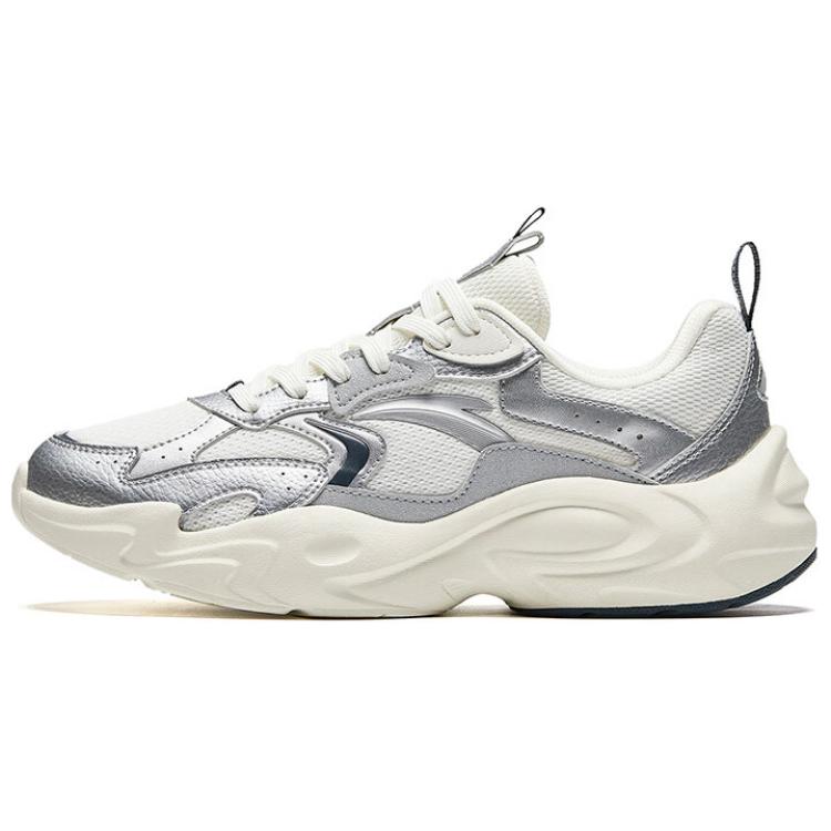 ANTA Retro Dad Shoes Off White Silver Men 912448810-1 42