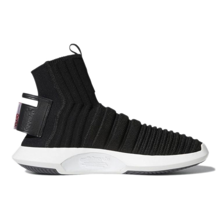 Adidas Originals Comfortable Versatile Fabric Non-Slip Wear-Resistant High-Top Running Shoes Men Sneakers Charcoal-Black CQ0983